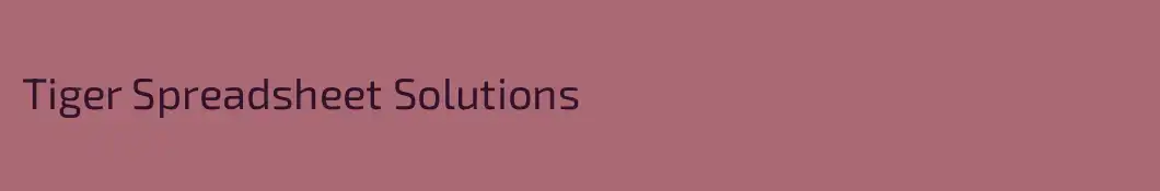 Tiger Spreadsheet Solutions